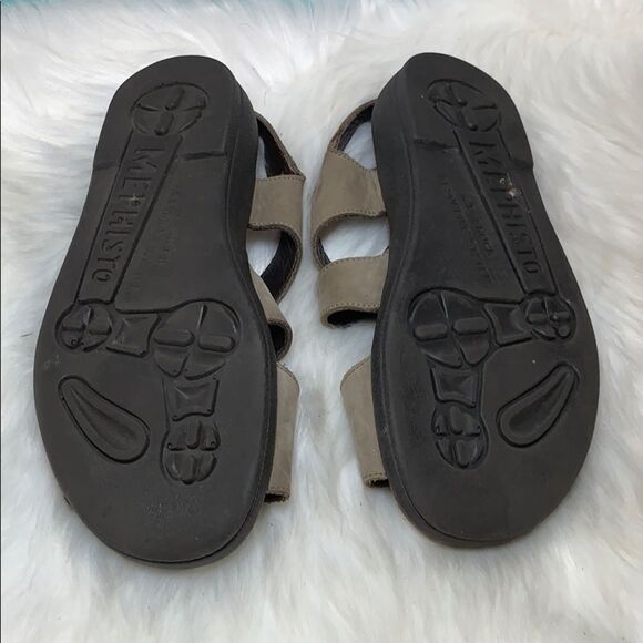 Mephisto Tan Suede Strappy Sandals Size 38/7.5 - Picture 6 of 6